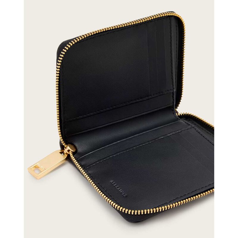 AllSaints Lena Hex Zip Wallet image number 5